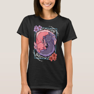 Axolotl Yin Yang Pluche Huisdieren Kersenbloesem 1 T-shirt