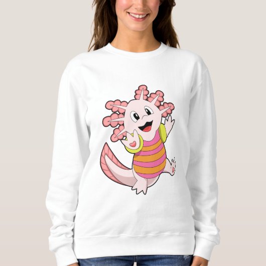 Axolotl zwemmen trui (Voorkant)
