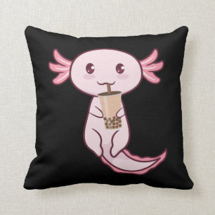 Axolots lofplein Animal Axolotl Bubble Tea Kawaii Kussen