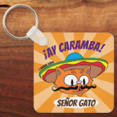 Ay Caramba. de heer Cat Señor Gato Funny Sleutelhanger (Voorkant)