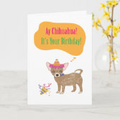 Ay Chihuaha Birthday Card Kaart (Gele Bloem)