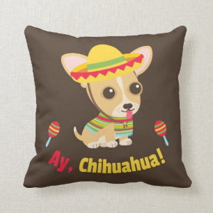 Ay Chihuahua Dog Mexican Room Decor Sierkussen