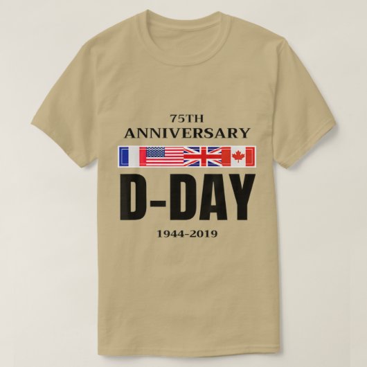 ay Normandy Landing 75th Jubileum Mannen Women G T-shirt (Design voorkant)