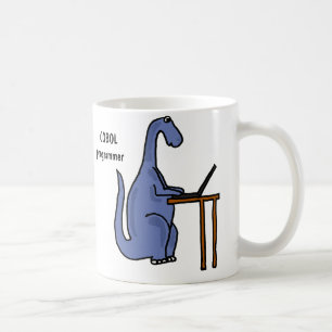 AY- tasse de dinosaure de programmeur de COBOL