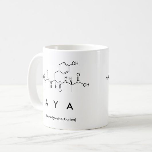 Aya peptide nom mug (Devant gauche)