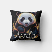 "Ayah le Panda - mignonne Coussin de design Panda" (Recto)