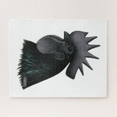 Ayam Cemani Rooster Head Legpuzzel (Horizontaal)