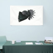 Ayam Cemani Rooster Head Spandoek (Beurs)