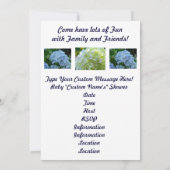 Ayant un bébé garçon ! Invitations de douche Bleu (Dos)