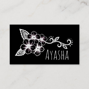 Ayasha inheemse flora visitekaartje