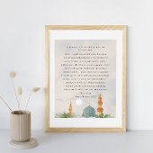 Ayatul Kursi Duitse vertaling poster Quran 2:255