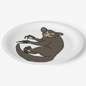 Aye aye Lemur Papieren Bordje (Gekanteld)