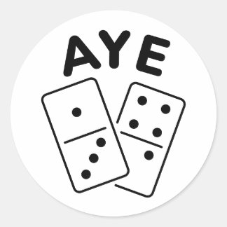 'Aye Domino' K-Pop Boygroup Meme Quote Ronde Sticker
