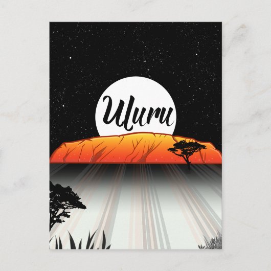 Ayers Rock Australia Briefkaart (Voorkant)