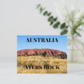 Ayers Rock Australia Briefkaart (Staand voorkant)