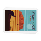Ayers Rock, Australië Travel Poster Magneet (Horizontaal)