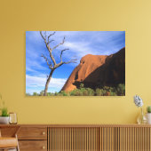 Ayers Rock Uluru in de Outback Australië Canvas Afdruk (Insitu (Woonkamer))