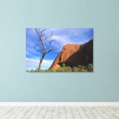 Ayers Rock Uluru in de Outback Australië Canvas Afdruk (Insitu (Houten vloer))