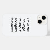 Ayez Le coque iphone Courage (Verso (horizontal))