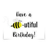banderole anniversaire abeilles à thème happy bee day buzz