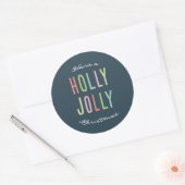 Ayez un autocollant de Noël Holly Jolly (Enveloppe)
