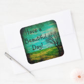 Ayez un Beau Sticker d'arbre lunaire de jour (Enveloppe)