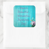 Ayez un Beau Sticker Floral Rustique Bois Jour (Sac)