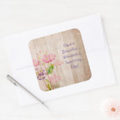 Ayez un Beau Sticker Floral Rustique de jour (Enveloppe)