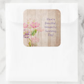 Ayez un Beau Sticker Floral Rustique de jour (Sac)