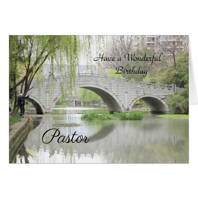 Ayez un merveilleux Pasteur d'Anniversaire (Devant horizontal)