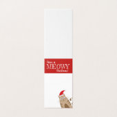 Ayez un petit Noël Caricature père Noël drôle chat (Outside Unfolded)