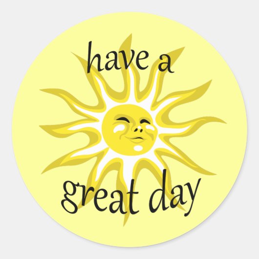 Ayez un Sticker Affirmative Sunshine de jour magni (Devant)