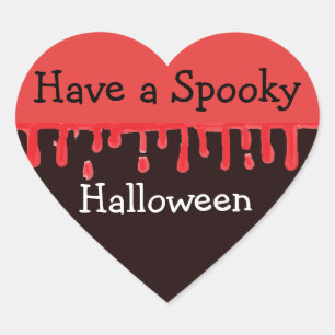 Ayez un Sticker Coeur Halloween Éffrayant
