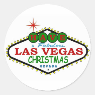 Ayez Un Sticker De Noël Fabuleux Las Vegas