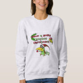 Ayez un sweatshirt de Noël de zombi de houx (Devant)