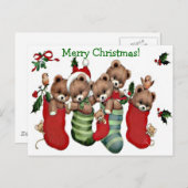 Ayez Une Béatière Joyeux Noël! - Carte Postale Des (Devant / Derrière)