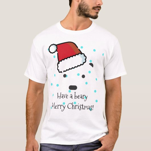 "Ayez une béatitude Joyeux Noël" T-shirt Homme (Devant)