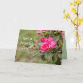 Ayez une belle carte de voeux de jour (Fleur jaune)