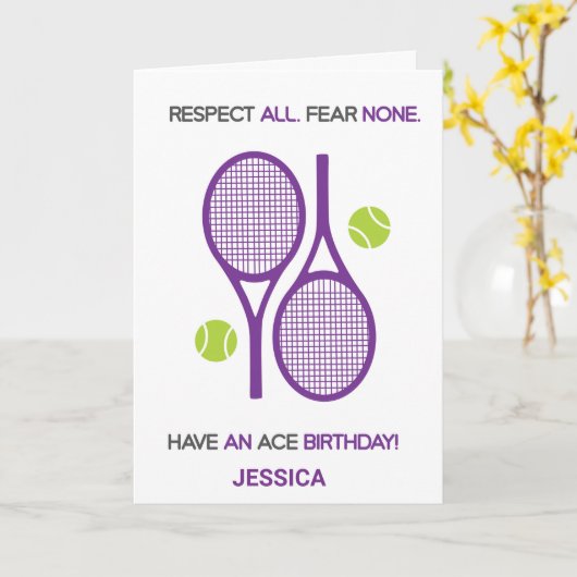 Ayez une carte d'anniversaire Ace (Fleur jaune)