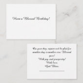 Ayez une carte de billet d'anniversaire (Devant / Derrière)