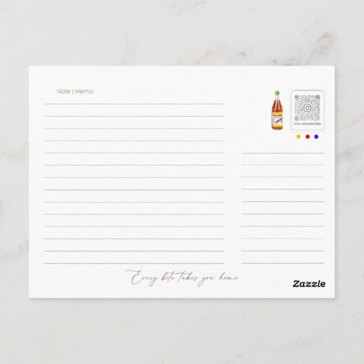 Ayez une carte de jour de riz, illustration de pla (Dos)