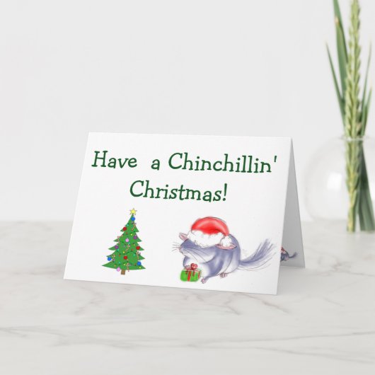 Ayez une carte de Noël de Chinchillin ! (Devant)