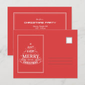 Ayez Une Carte De Poste De Noël Joyeuse (Devant / Derrière)