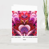 Ayez une carte de Valentine de fractale (Dos)