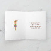 Ayez Une Carte De Voeux D'Anniversaire Douce (Intérieur)