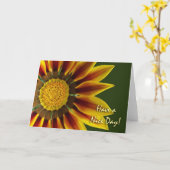 Ayez une carte de voeux Nice Day, Gazania Flower (Fleur jaune)