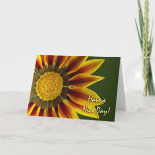Ayez une carte de voeux Nice Day, Gazania Flower