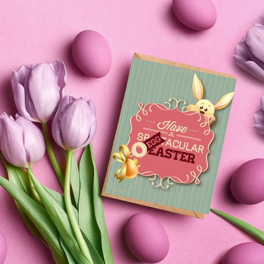 Ayez une carte de voeux SpEGGtacular de Pâques