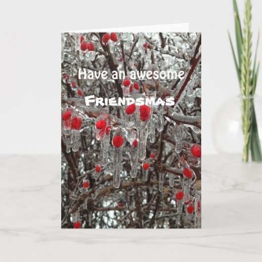 Ayez une carte impressionnante de Friendsmas (Devant)