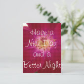 Ayez une carte postale Nice Day Modèle vertical (Debout devant)